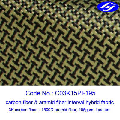 black Carbon yellow para-Aramid Fabric decoration hybrid filament fabric