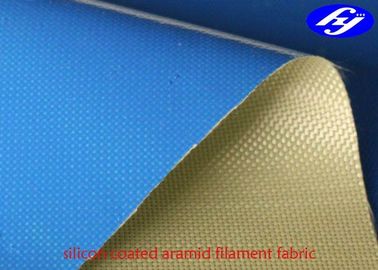 Plain Para Aramid Fabric One Side Coated With 100GSM Liquid Silicone