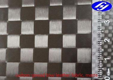 Matte Polyurethane Leather Fabric TPU Coated Spread Tow Carbon Fiber For Car Decoration
