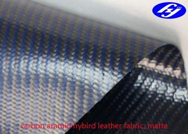 Blue Carbon Kevlar Hybrid Twill Matte Polyurethane Upholstery Fabric For Furniture