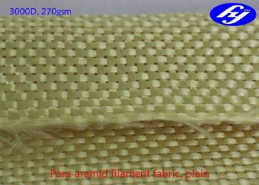 Plain Kevlar Aramid Fiber Fabric 3000D 270GSM For Structure Reinforcement
