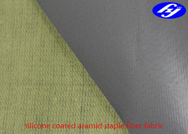 Para Aramid Staple Fiber Fabric Coated One Side Silicone For Welding Robot