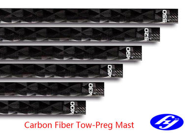 Anti Corrosion Tow Preg Sailing Boat Carbon Fiber Mast