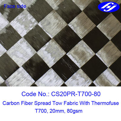 Ultra Light Carbon Fiber Weave T700 20MM Wide 80GSM Spread Tow Carbon Fiber
