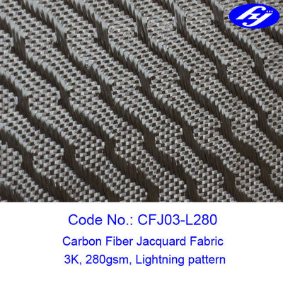 Lightning 150cm 3k 280gsm Jacquard Carbon Fiber Fabric