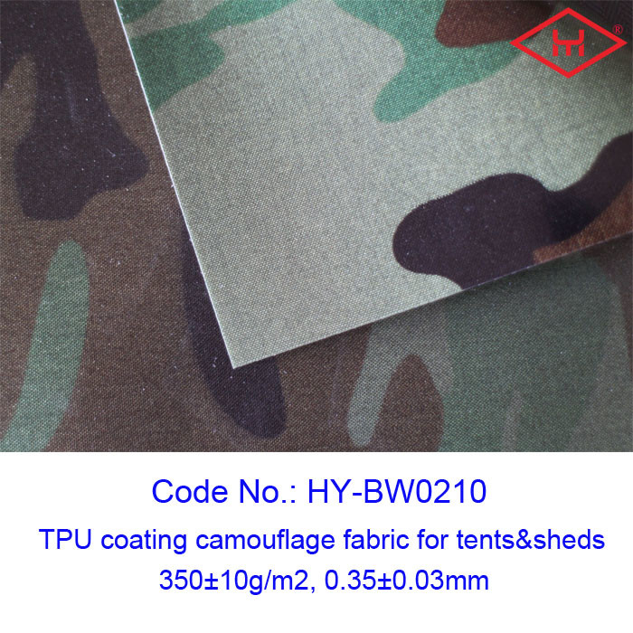 TPU Coating Camouflage Composite Fabrics For Tents Sheds