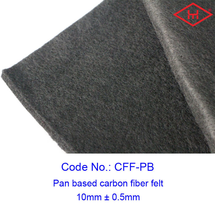 8mm Industrial Pan Based Carbon Fiber Felt Rolls 0.12 - 0.16g/cm3