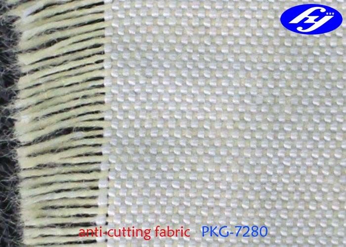 Thin Kevlar Aramid Fabric Plain Woven Slash Resistant Clothing With 0.48MM Thickness