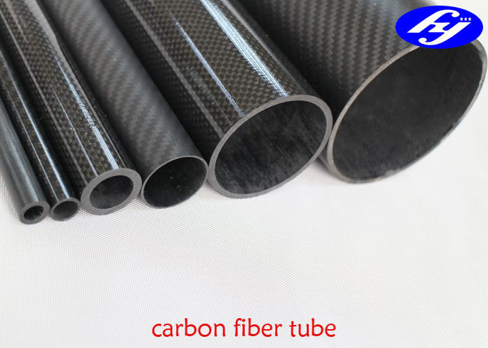 Customized Round CFRP Carbon Fiber Tube With Matte Or Glossy Pultrusion Shape