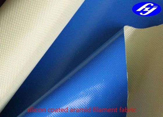 Plain Para Aramid Fabric One Side Coated With 100GSM Liquid Silicone